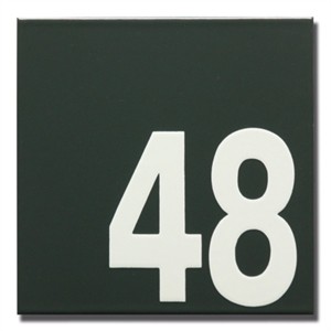 Emaille-Hausnummer modern