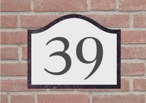 Naturstein-Hausnummer