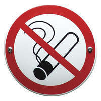 Verbotsschild Emaille - Rauchen verboten