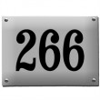 Hausnummernschild aus Emaille