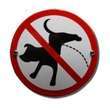 Verbotsschild Emaille - Es ist verboten, Hunde pinkeln zu lassen